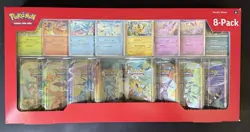 Pokemon TCG: Prismatic Evolutions Costco 8-Pack Mini Tins - New & Sealed - Image 1