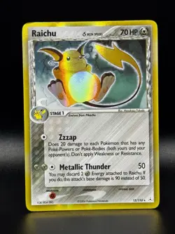 Pokemon TCG Raichu 15/110 Holon Phantoms Holo MP - Image 1
