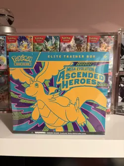 Pokemon TCG Ascended Heroes 3 ETB’s, Case of Posters & Case of Pins, Brand New. - Image 1
