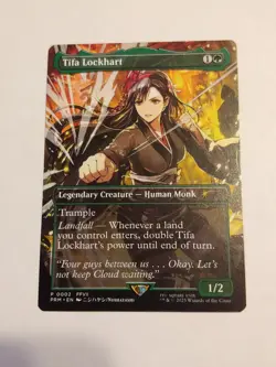MTG Magic Non-Foil PTQ Promo Tifa Lockhart MagicCon Las Vegas NM - Image 1