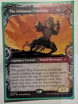 The Infamous Cruelclaw (Showcase) Bloomburrow Regular - MTG RARE - Image 1