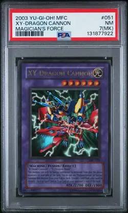 2003 Yu-Gi-Oh! XY Dragon Cannon Magician's Force MFC Unlim Ultra PSA 7 MK *RARE* - Image 1