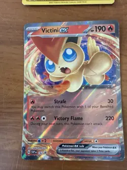Pokemon GX EX Card Lot Mimikyu GX Victini EX Holo Bundle TCG - Image 3
