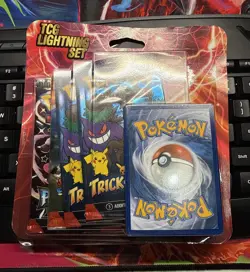 Pokemon TCG Lightning Set 4 Packs - Paldean Fates & Surging Sparks + Bonus Card - Image 1