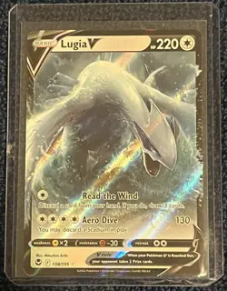 Pokemon Lugia V 138/195 Silver Tempest Ultra Rare Holo Basic Card - Image 1