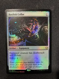 MTG - Basilisk Collar Commander Legends: Battle for Baldur's Gate FOIL LP - Image 1