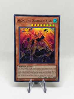 Aron the Ogdoadic King CR02-AE004 Super Rare AE NM YuGiOh Card - Image 1