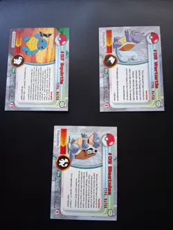 Squirtle, Wartortle, & Blastoise Topps Green Label Mint Vintage Pokemon Card Lot - Image 3