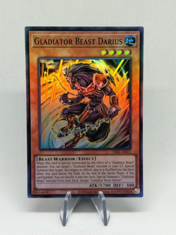 Gladiator Beast Darius CR06-AE051 Super Rare AE NM YuGiOh Card - Image 1