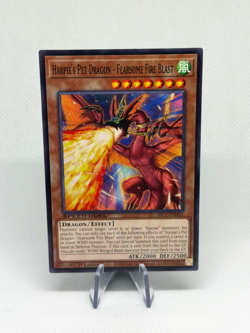Harpie's Pet Dragon - Fearsome Fire Blast SBC2-ENH01 1st Ed NM YuGiOh Card - Image 1