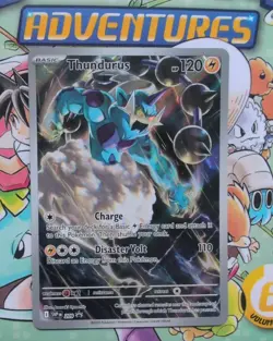 Thundurus SVP209 Black Star Promo Illustration Rare Pokemon Card - Image 1