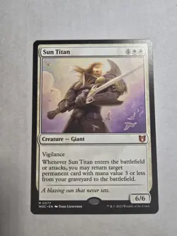 Sun Titan Commander: Wilds of Eldraine Regular - Image 1