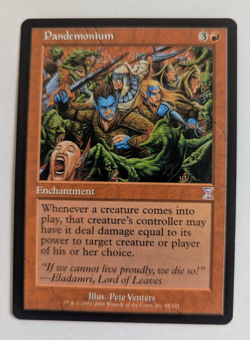 Magic Mtg Time Spiral Timeshifted Pandemonium lightly played - Image 1