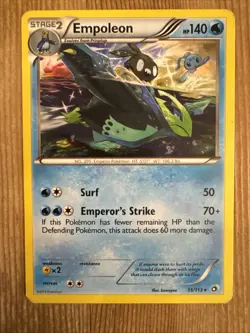 Empoleon 35/113 Pokemon Legendary Treasures Black & White Regular Rare Card MP - Image 1