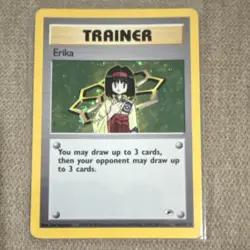 Erika (16) Holo Rare Holo Gym Heroes 016/132 MP Pokemon TCG - Image 1