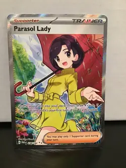 Parasol Lady Pokemon Paradox Rift 238/182 Ultra Rare Holo Full Art - Image 1