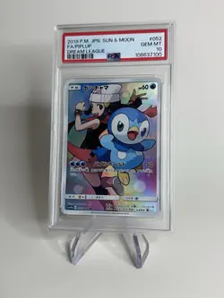 2019 Pokemon Japanese Sun & Moon Dream League FA/Piplup Full Art 052/049 PSA 10 - Image 1