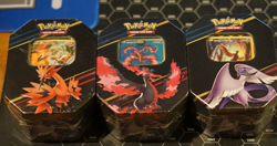 Pokemon Crown Zenith Galarian Bird Tins - Set of 3 - Zapdos Articuno Moltres - Image 1