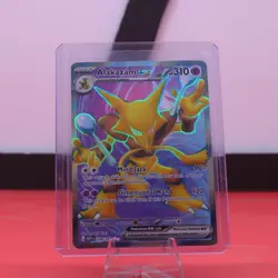 2023 Pokemon TCG Scarlet & Violet 151 MEW-EN Ultra Rare Full Art 188 Alakazam Ex - Image 1