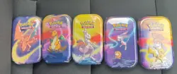 Pokemon TCG Kanto Power Mini Tin Full Art Set of 5 - Sealed - Image 1
