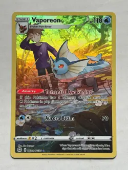 Vaporeon TG02/TG30 Holo Brilliant Stars Trainer Gallery Pokemon NM - Image 1