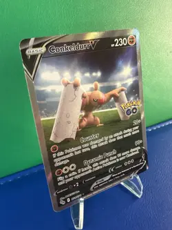 Pokemon TCG Conkeldurr V (Full Art) 074/078 - Pokemon Go Ultra Rare - Near Mint - Image 2