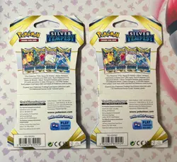 Pokemon Silver Tempest Sleeved Booster Pack Vulpix Art Lot of 2 Factory Sealed - Image 2