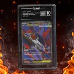 Pokemon Mega Evolution MEGA LATIAS EX 163/132 Ultra Rare TAG 10 - Image 1