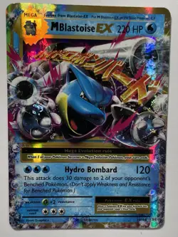 Pokemon M Blastoise EX Full Art Ultra Rare Holo 22/108 Evolutions 220 HP Mega - Image 1