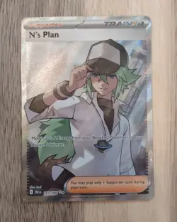 Pokemon TCG - N's Plan 163/086 Ultra Rare - SV: Black Bolt NM - Image 1