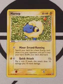 Voltilamm 67/109 Ex Team Rocket Returns Set Pokemon Karte Mareep Pokemon NM - Image 3