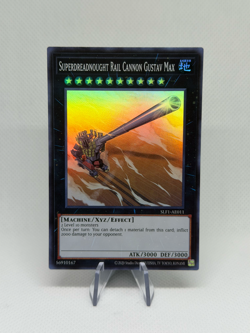 Superdreadnought Rail Cannon Gustav Max (LART) SLF1-AE011 Super Rare AE YuGiOh - Image 1