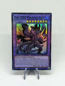 Evil HERO Malicious Bane CR06-AE012 Super Rare AE Near Mint YuGiOh - Image 1