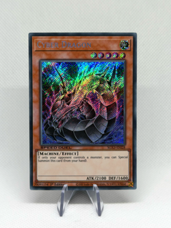Cyber Dragon (Alt Art) SGX3-ENI28 Secret Rare 1st Edition Near Mint YuGiOh - Image 1