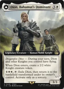 MTG Dion, Bahamut's Dominant (Extended Art) Normal NM FINAL FANTASY Magic 428 - Image 1