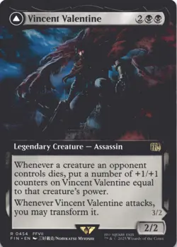 MTG Vincent Valentine (Extended Art) Normal NM FINAL FANTASY Magic 454 - Image 1