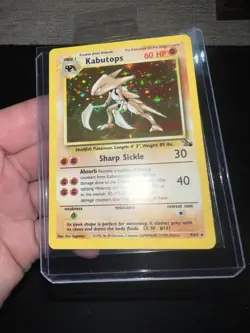 Kabutops Fossil Edition Holo 9/62 Pokemon Card NM - Image 1