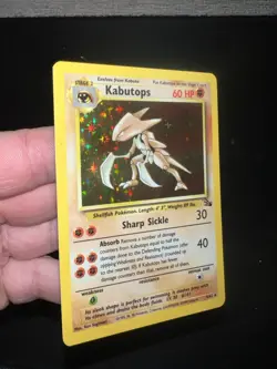 Kabutops Fossil Edition Holo 9/62 Pokemon Card NM - Image 4