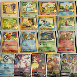 Pokemon 25th Anniversary Collector's Binder + 17 Jumbo Card Lot NM-MINT - Image 1