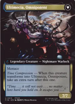 MTG Ultimecia, Time Sorceress (Extended Art) Normal NM FINAL FANTASY Magic 513 - Image 2