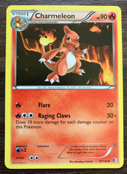 Charmeleon 19/149 - 2012 Pokemon Boundaries Crossed Uncommon Card - CLEAN NM - Image 1
