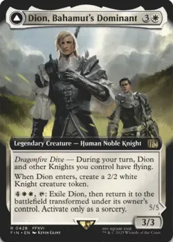 MTG Dion, Bahamut's Dominant (Extended Art) Normal NM FINAL FANTASY Magic 428 - Image 1