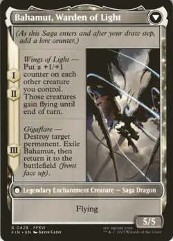 MTG Dion, Bahamut's Dominant (Extended Art) Normal NM FINAL FANTASY Magic 428 - Image 2