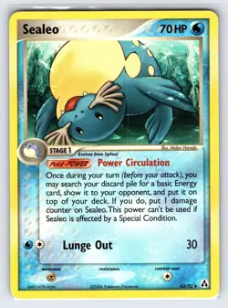 Sealeo 43/92 2006 EX Legend Maker Pokemon Card Non Holo Uncommon - Nm - Image 1