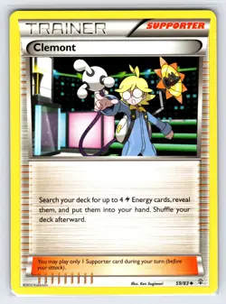 Clemont 59/83 Generations 20th Anniversary Pokemon Card Non Holo Trainer - Nm - Image 1