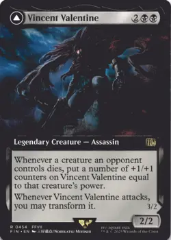MTG Vincent Valentine (Extended Art) Normal NM FINAL FANTASY Magic 454 - Image 1