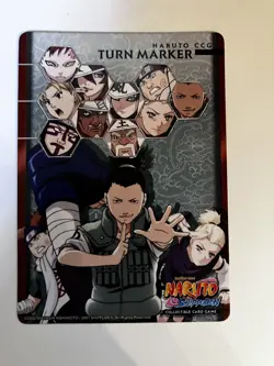 Naruto CCG Kage Summit Sand Sibling Deck 51 cards, game mat, turn marker, manual - Image 4