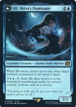 MTG Jill, Shiva's Dominant Foil NM FINAL FANTASY Magic 58 - Image 1