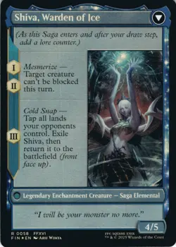 MTG Jill, Shiva's Dominant Foil NM FINAL FANTASY Magic 58 - Image 2