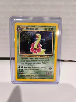 Meganium Holo Rare 11/111 Neo Genesis 2000 Vintage Pokemon Card Lightly Played - Image 1